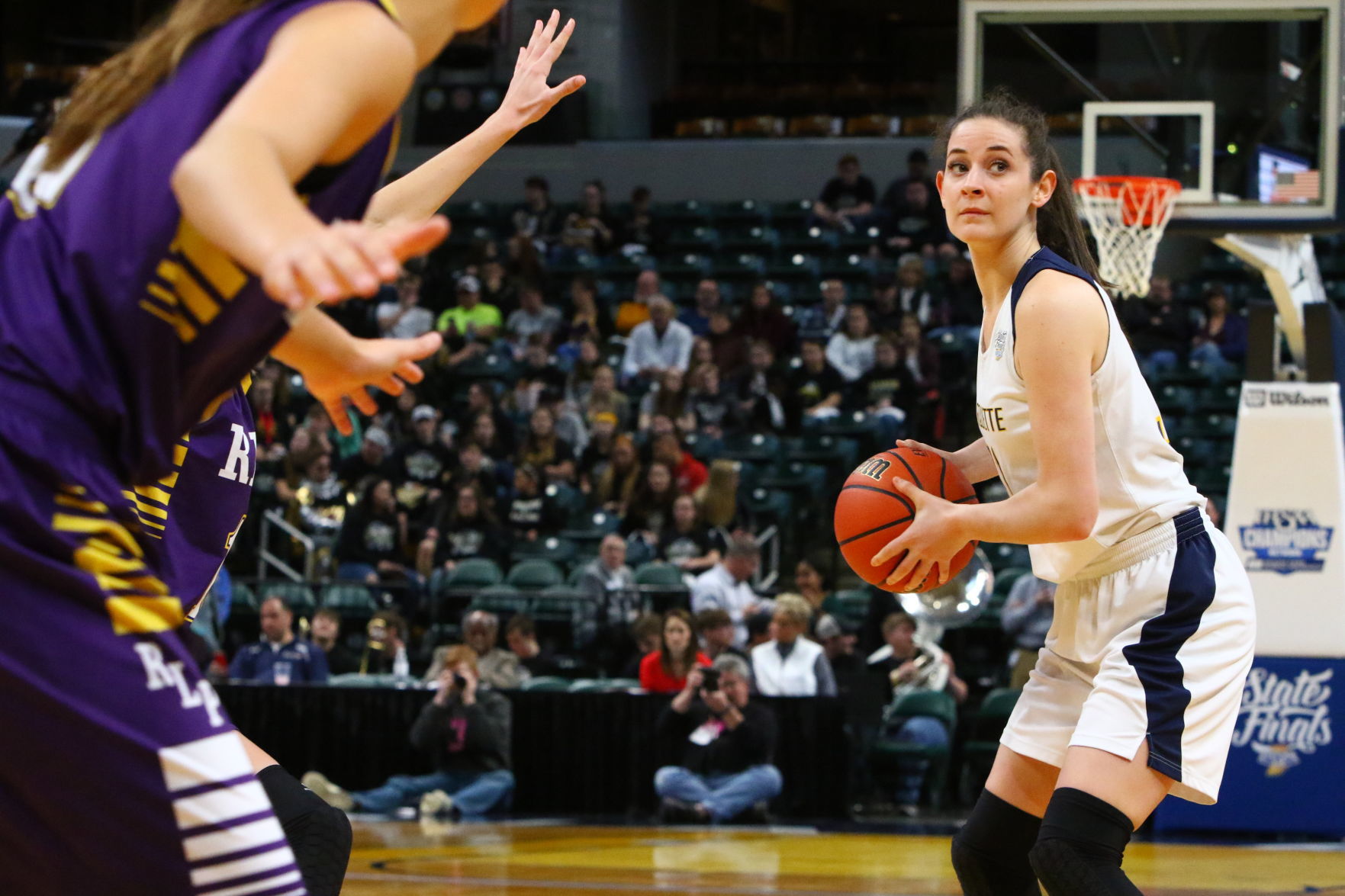 Gallery: Girls Basketball State Finals: Marquette Catholic vs. Vincennes Rivet